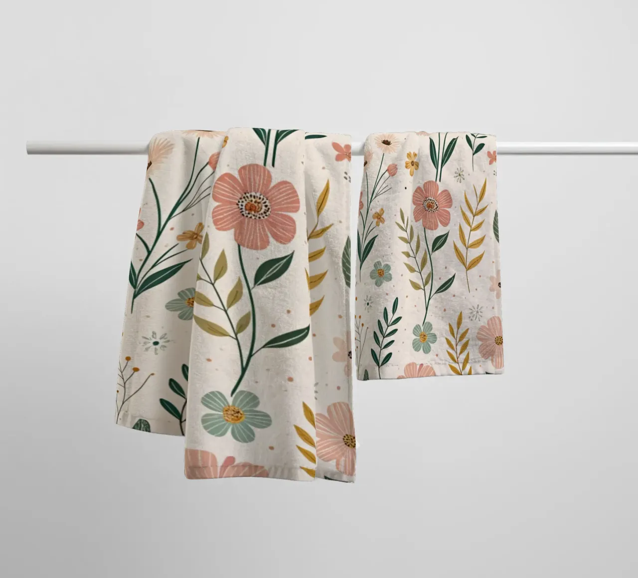 Fiori che sussurrano asciugamano da bagno da Botanical Pattern House