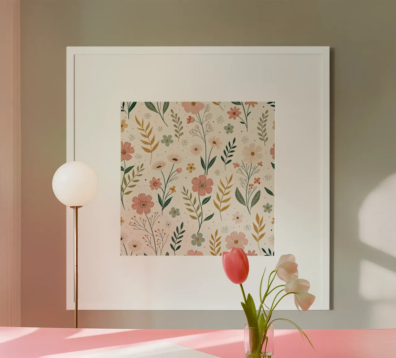 Whispering Blooms poster by Botanical Pattern House