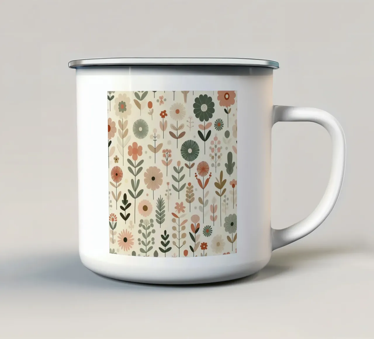 Fiori che sussurrano tazza in smalto da Botanical Pattern House