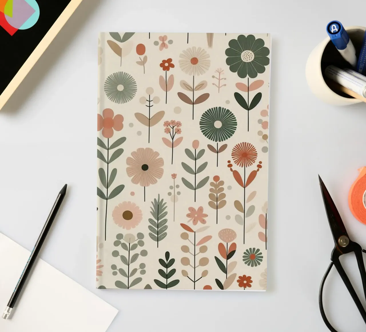 Whispering Blooms notebook by Botanical Pattern House