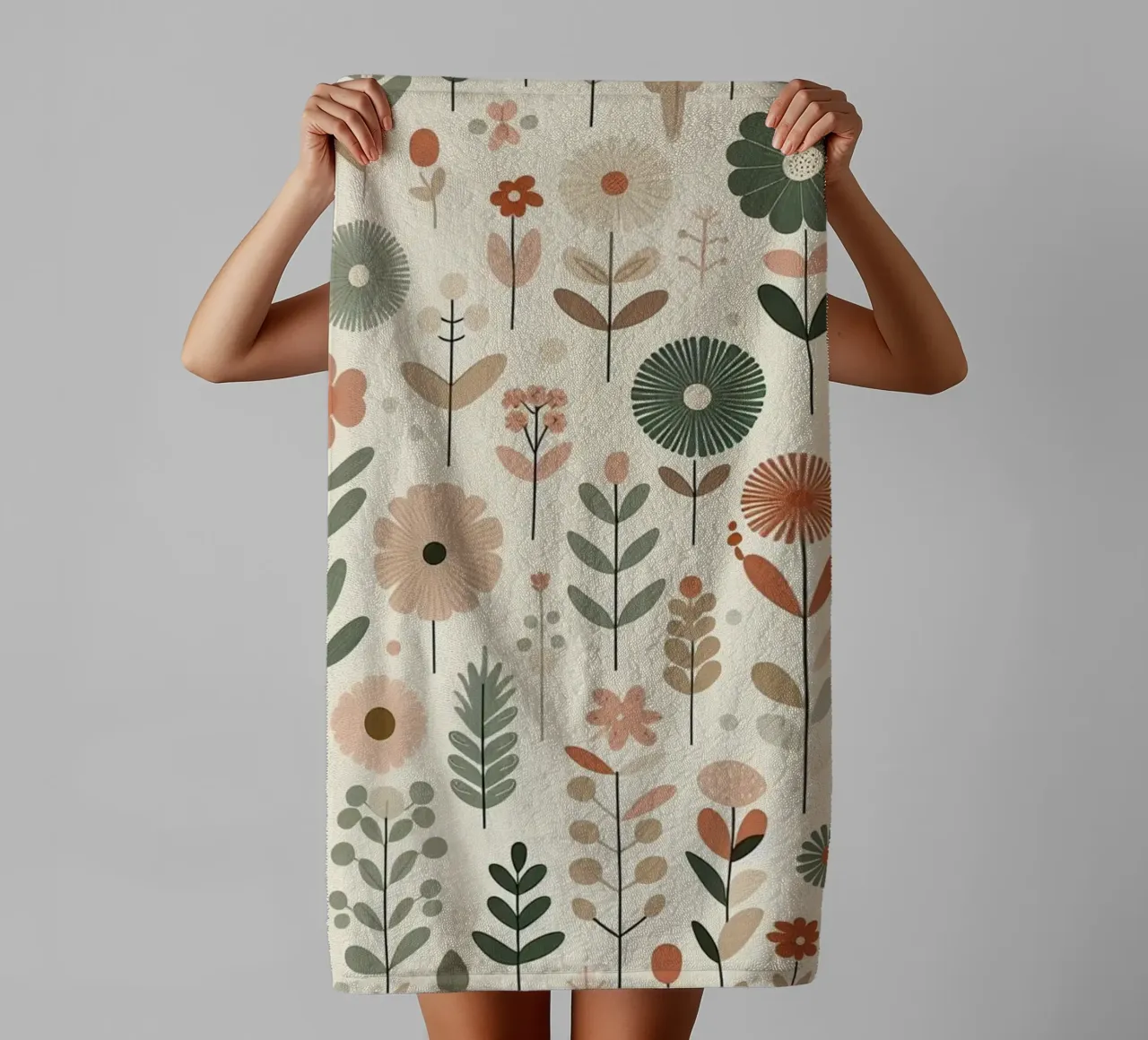 Fiori che sussurrano asciugamano da bagno da Botanical Pattern House