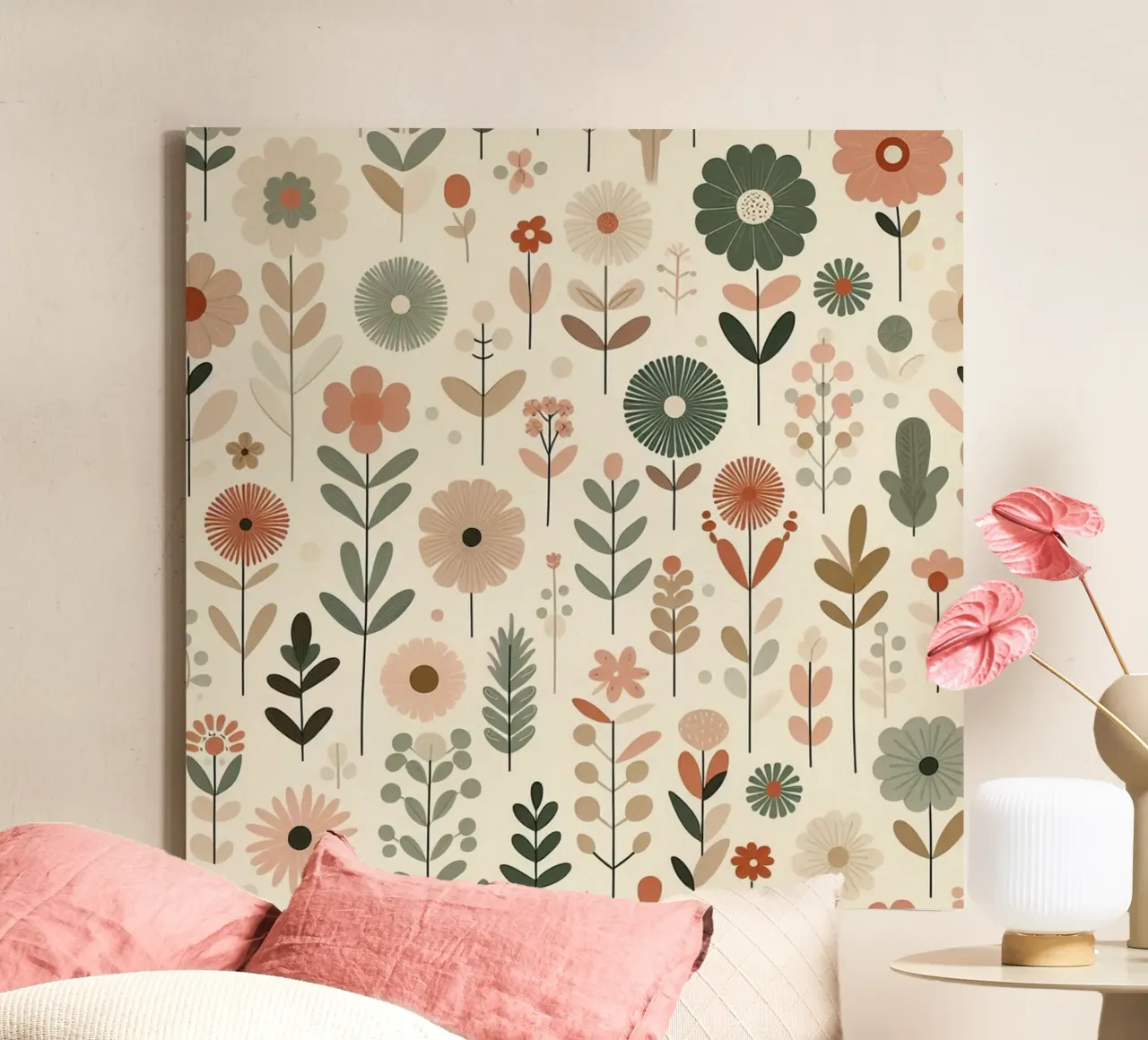 Fiori che sussurrano tela con Cornice a cassetta da Botanical Pattern House