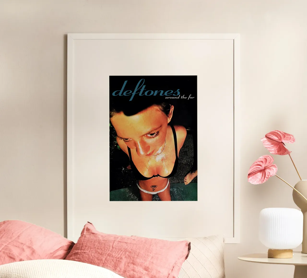 Deftones – Around the Fur poster con telaio in legno da Attaboy Dsgn