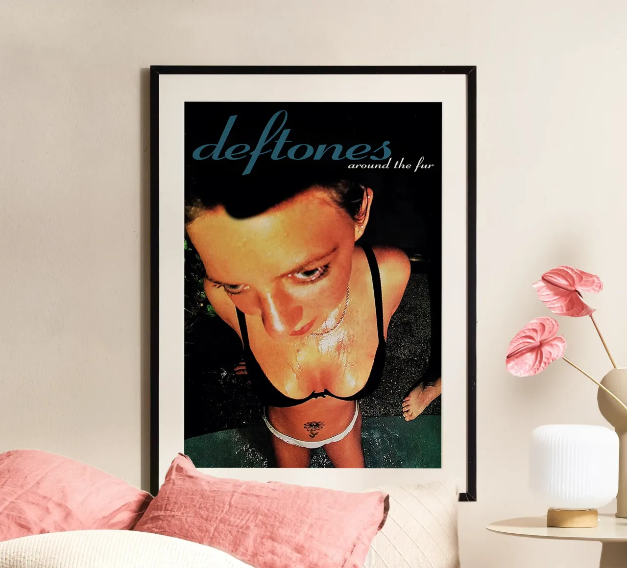 Deftones – Around the Fur poster con telaio in legno da Attaboy Dsgn