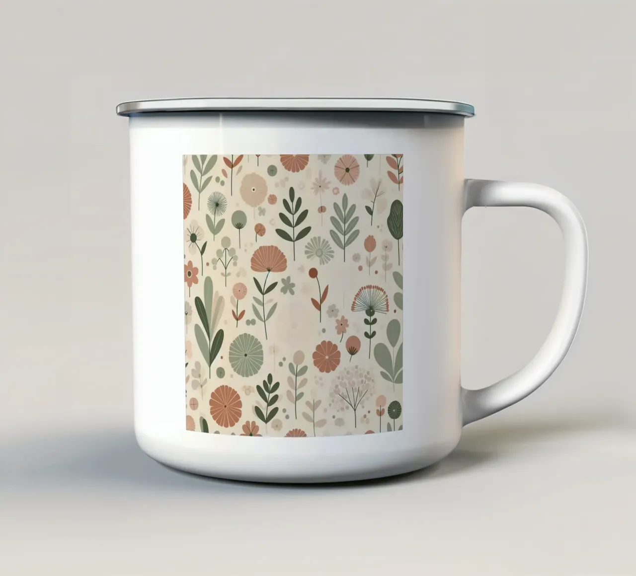Fiori che sussurrano tazza in smalto da Botanical Pattern House