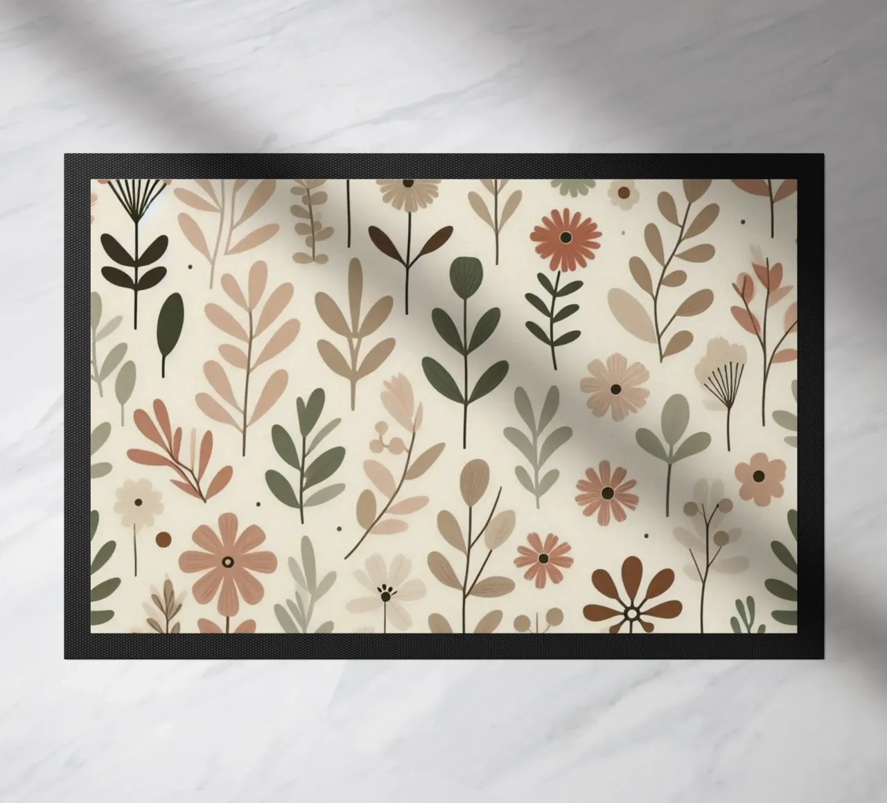 Whispering Blooms doormat by Botanical Pattern House