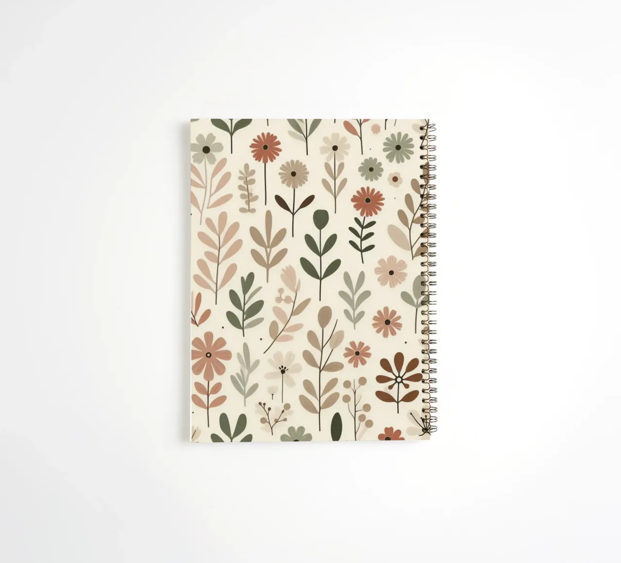 Whispering Blooms spiral notebook by Botanical Pattern House