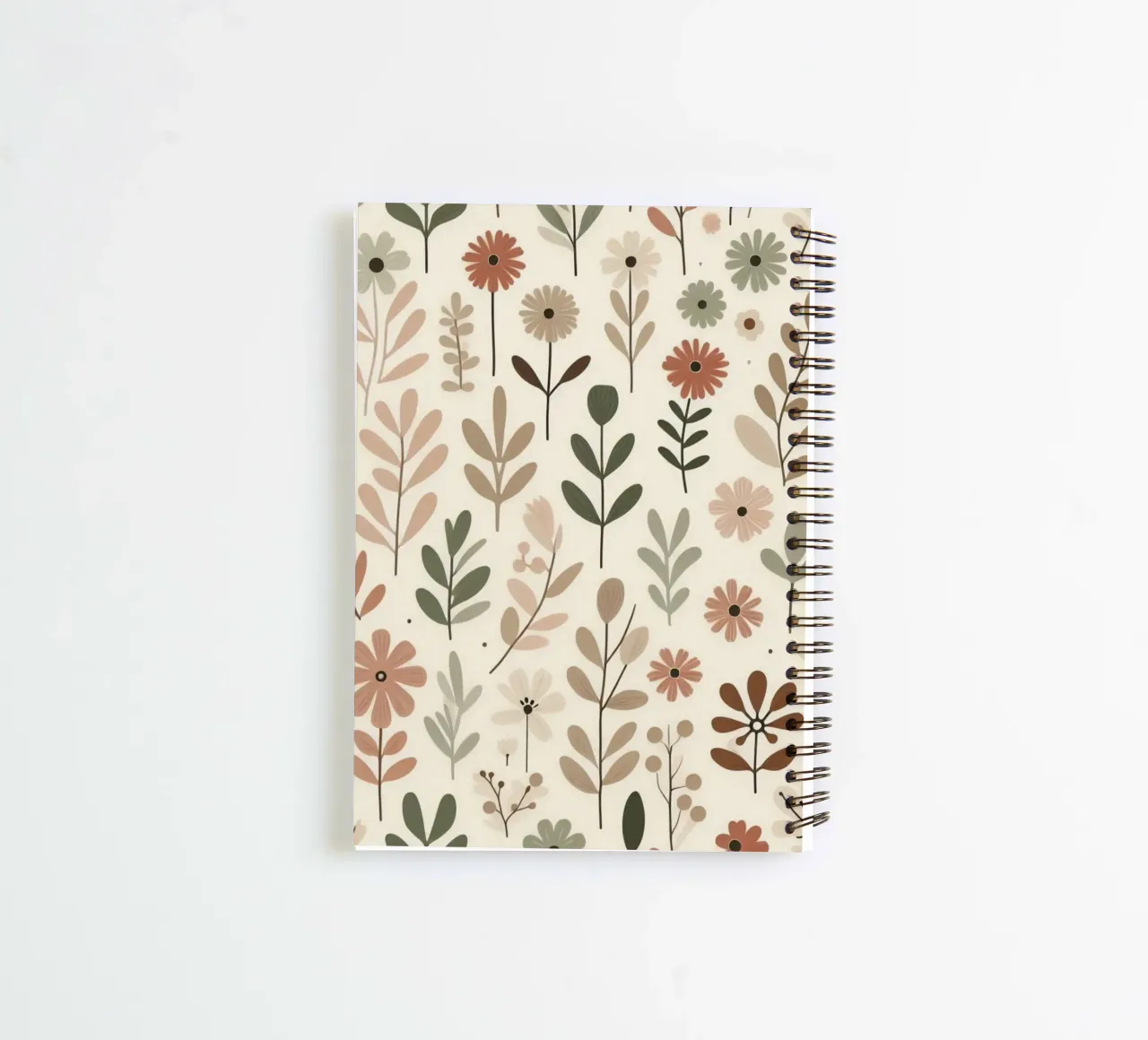 Whispering Blooms spiral notebook by Botanical Pattern House