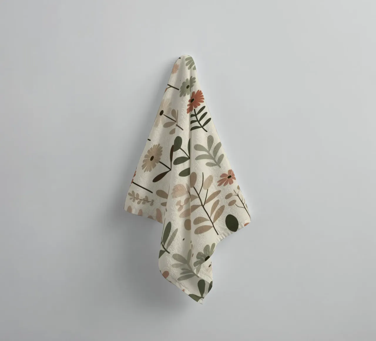 Whispering Blooms towel by Botanical Pattern House