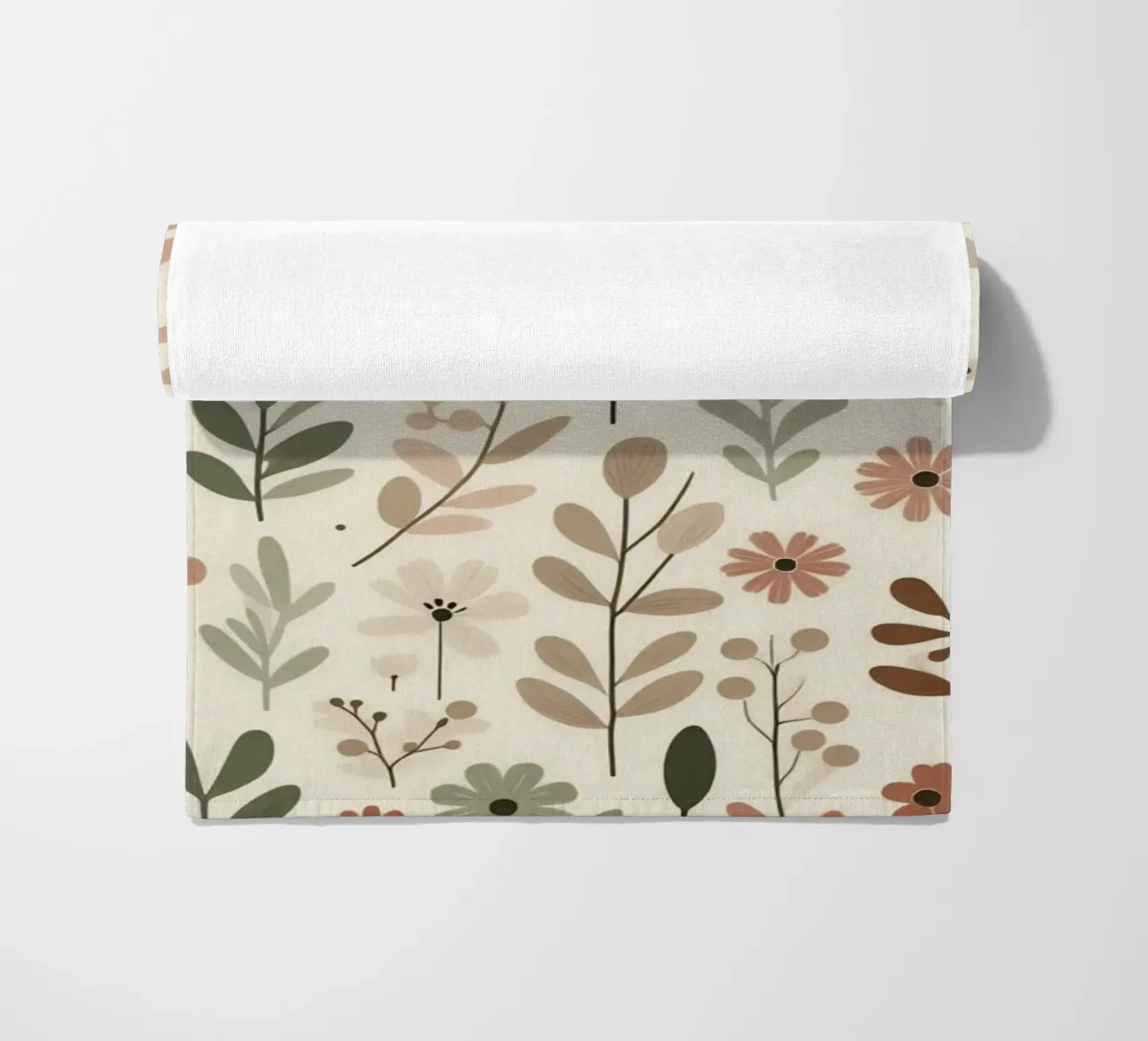 Whispering Blooms beach towel by Botanical Pattern House