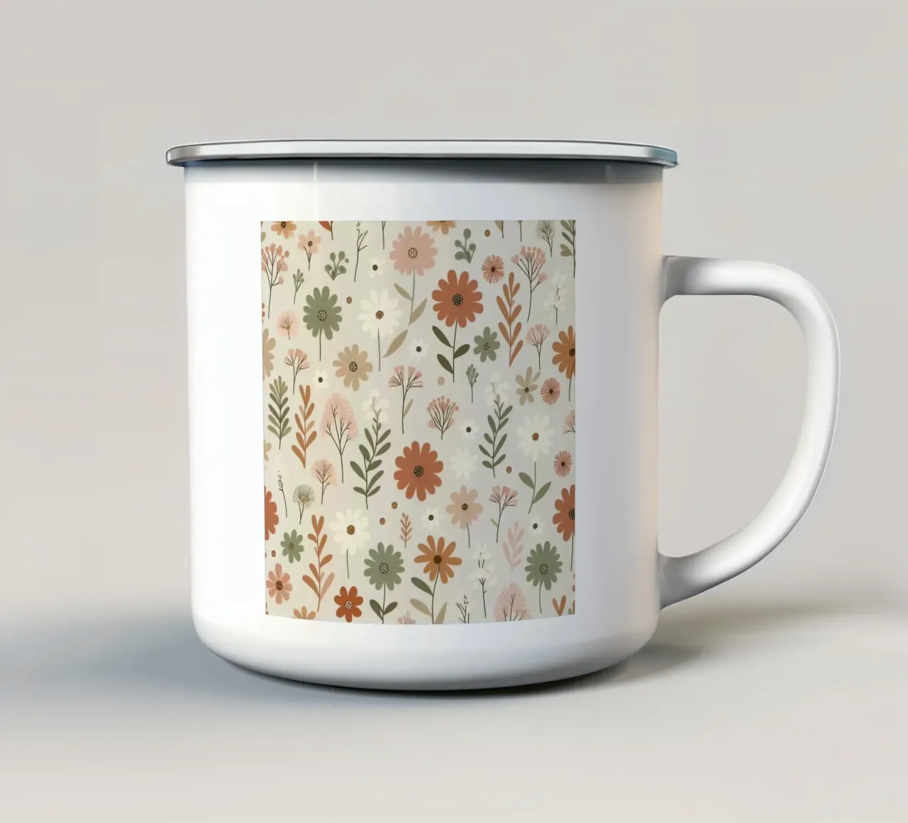 Fiori che sussurrano tazza in smalto da Botanical Pattern House