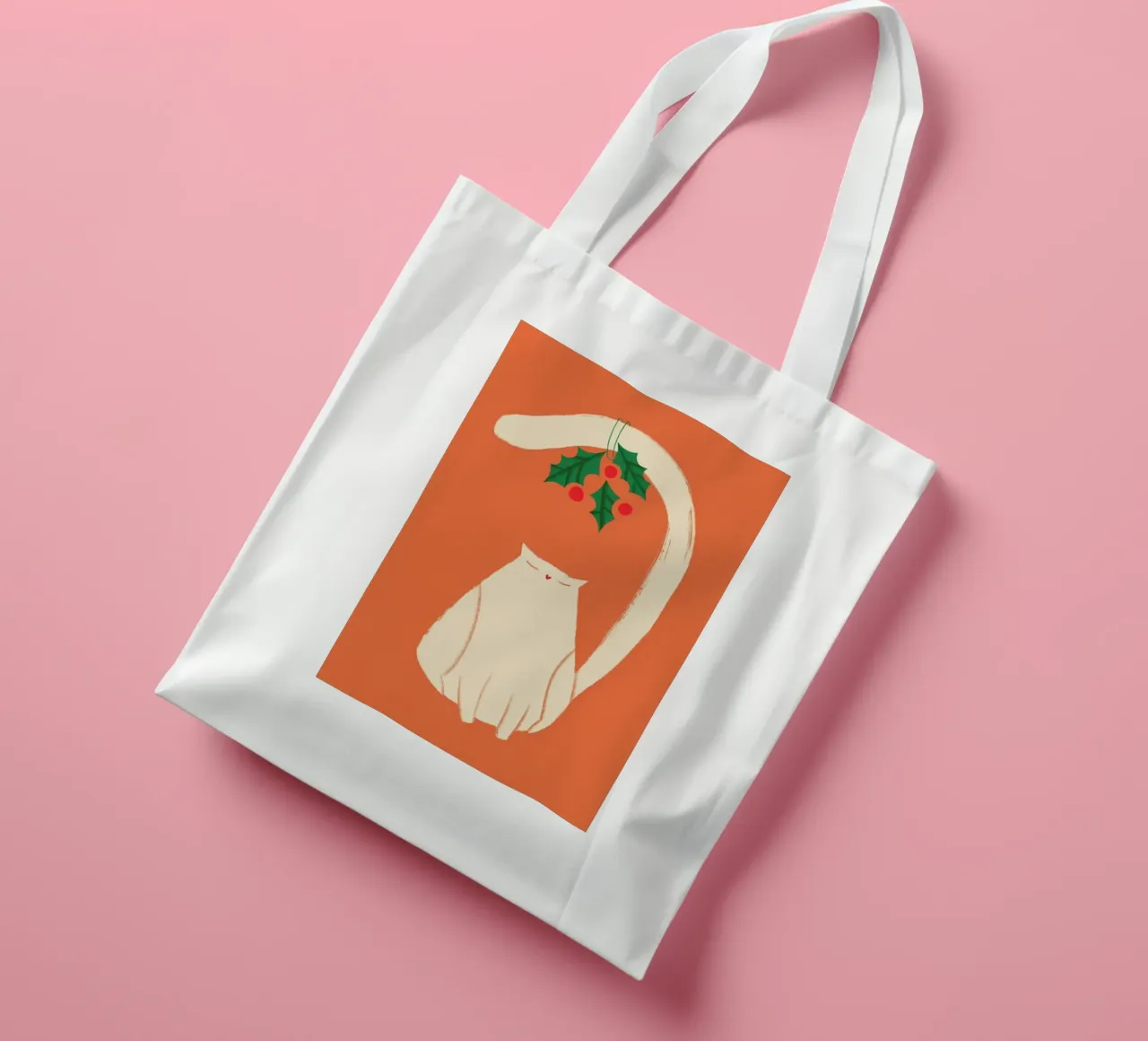 Meow, Myself And Mistletoe borsa in juta da Studio One