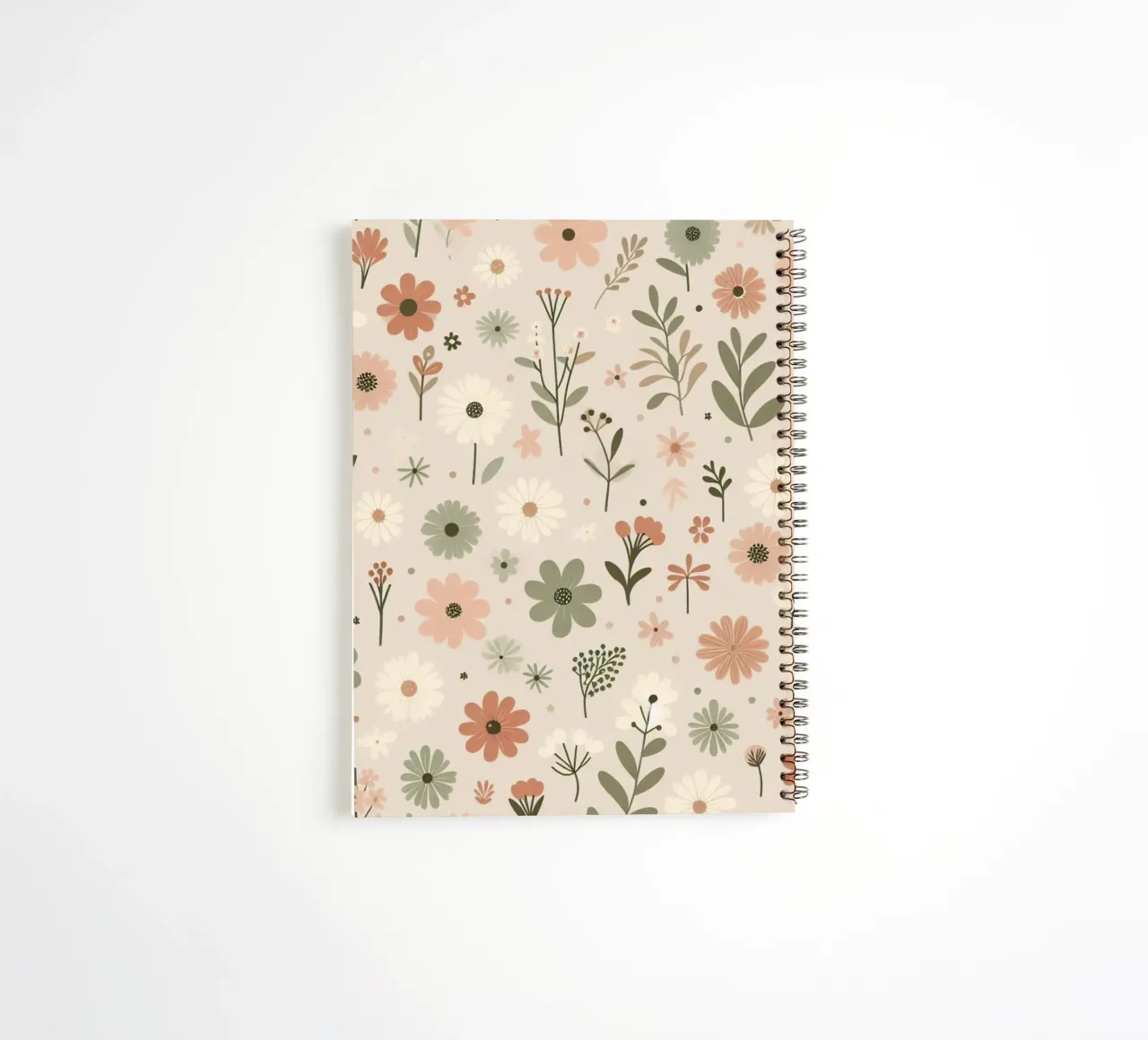 Whispering Blooms spiral notebook by Botanical Pattern House