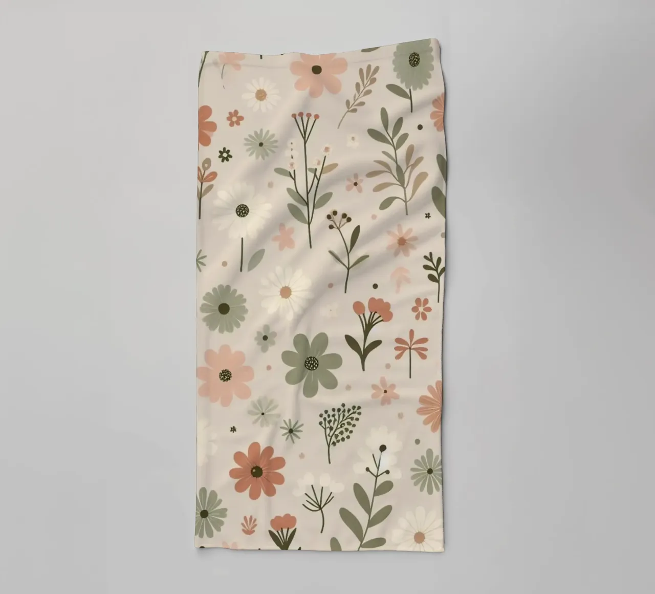 Flüsternde Blüten Handtuch von Botanical Pattern House