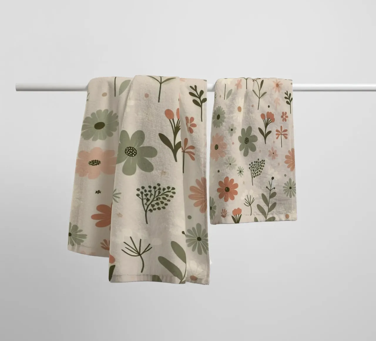 Flüsternde Blüten Handtuch von Botanical Pattern House