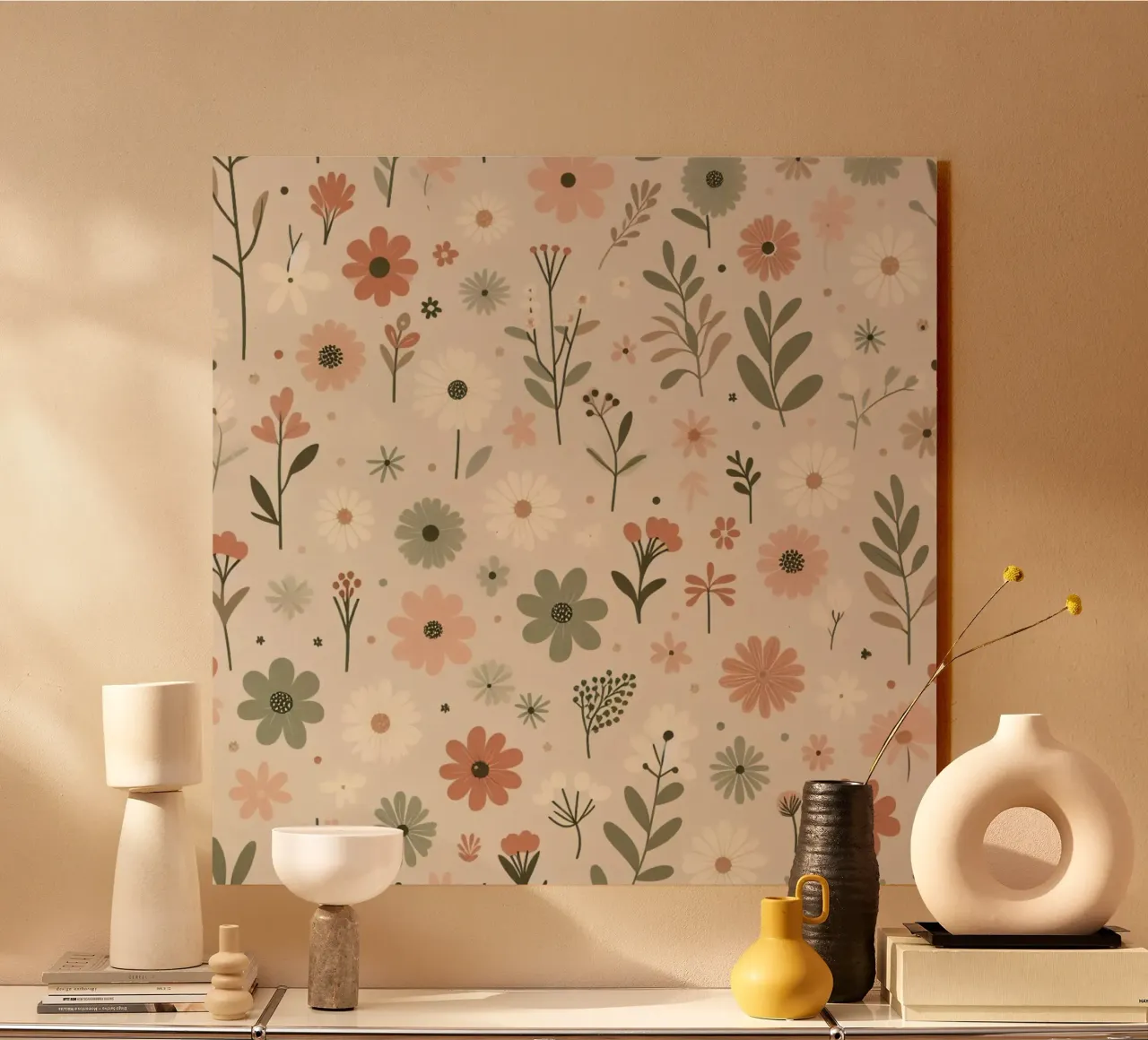 Fiori che sussurrano alluminio dibond da Botanical Pattern House