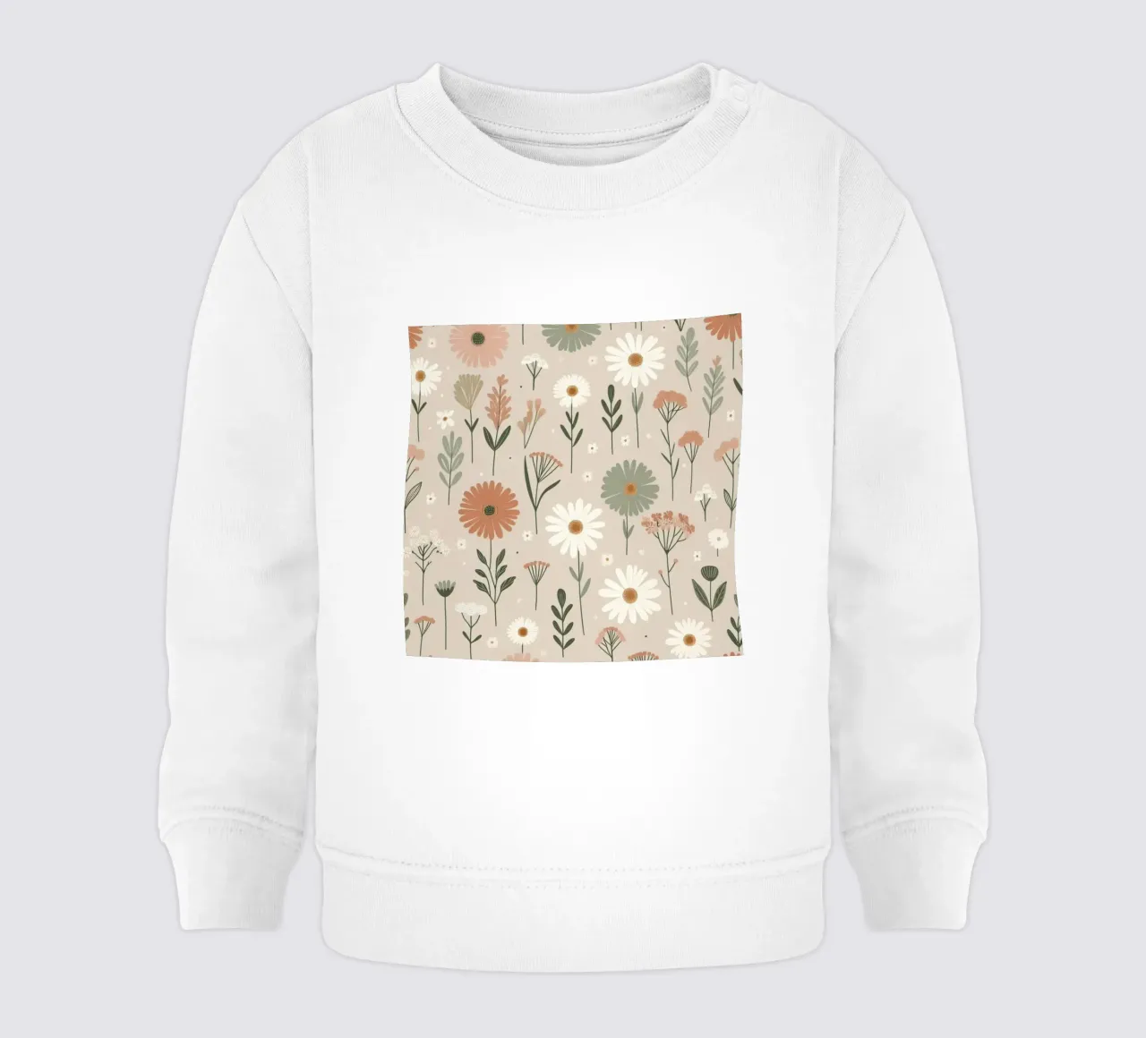 Fiori che sussurrano felpa neonato da Botanical Pattern House