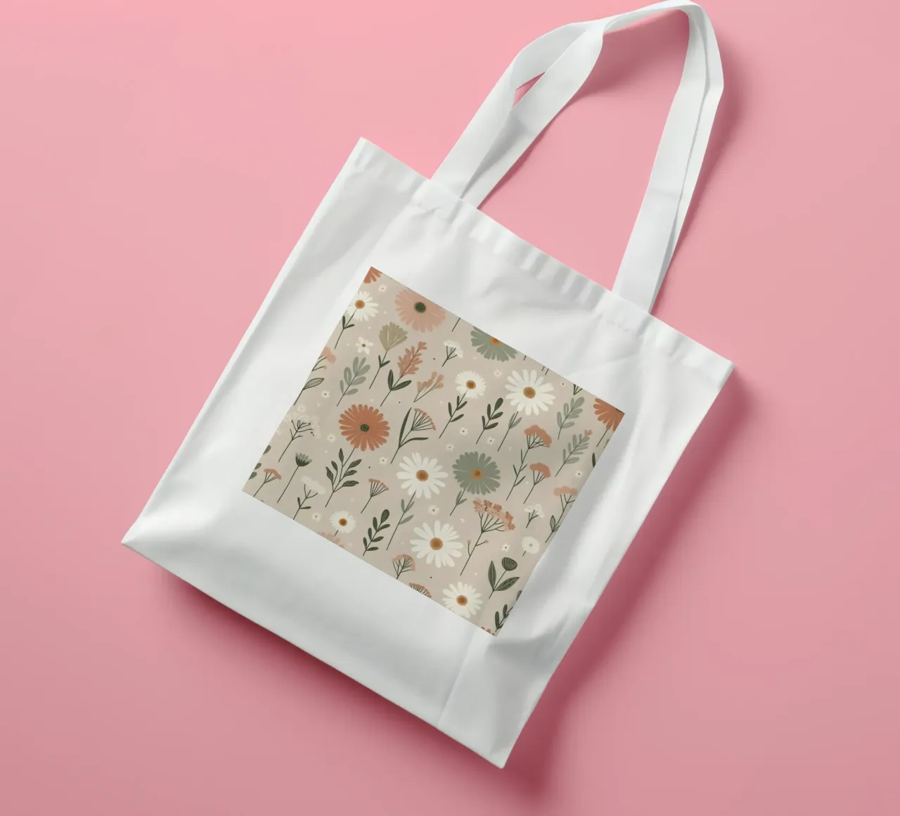 Fiori che sussurrano borsa in juta da Botanical Pattern House