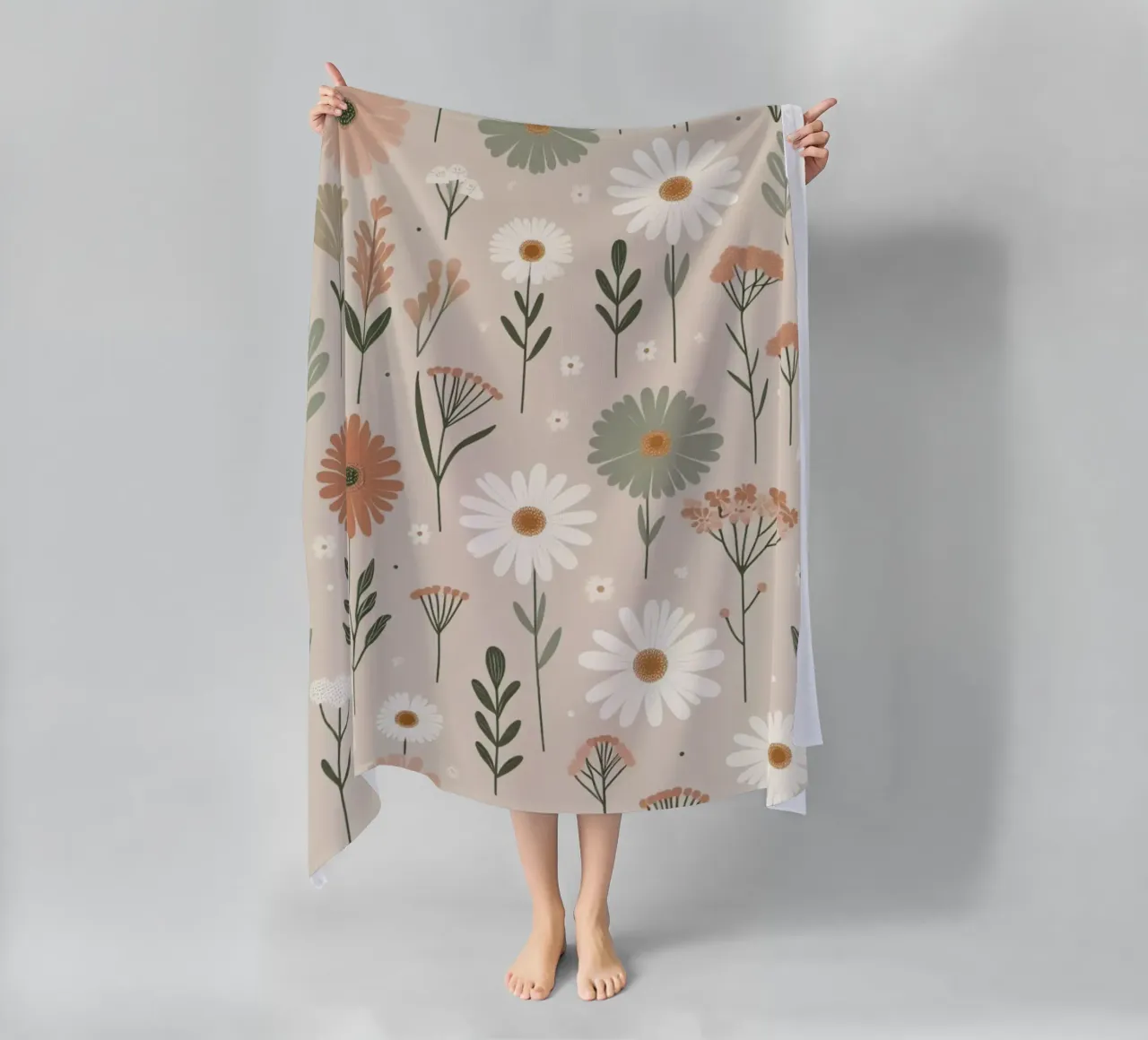 Fiori che sussurrano telo mare da Botanical Pattern House