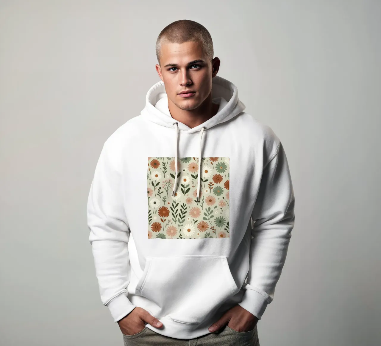 Fiori che sussurrano felpa con cappuccio da Botanical Pattern House