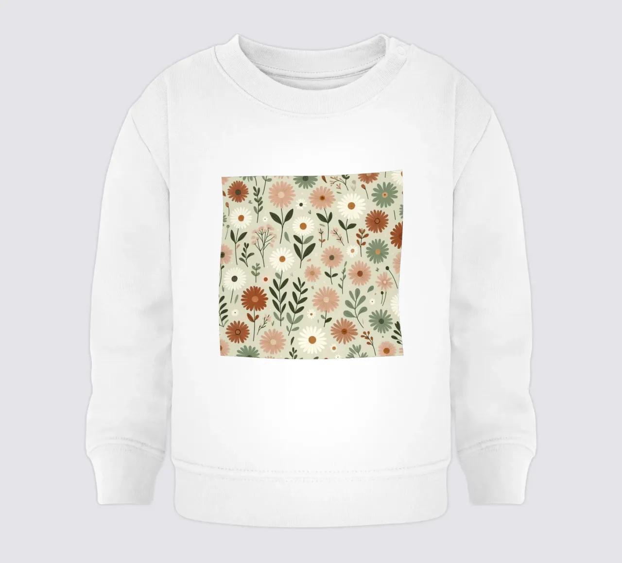 Fiori che sussurrano felpa neonato da Botanical Pattern House