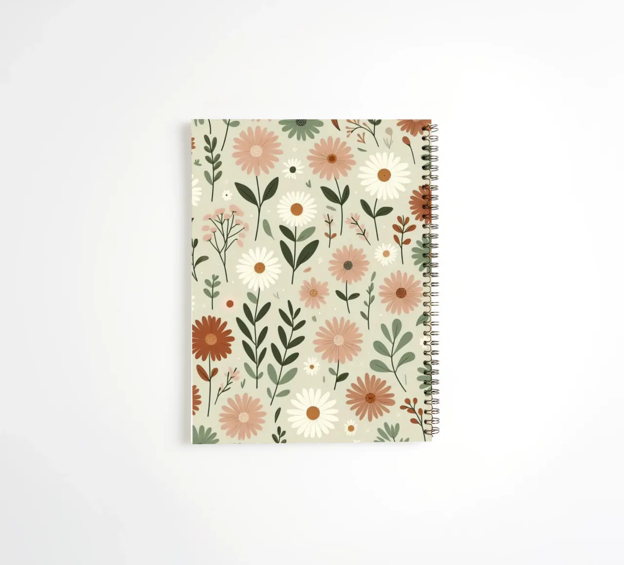 Whispering Blooms carnet à spirale de Botanical Pattern House