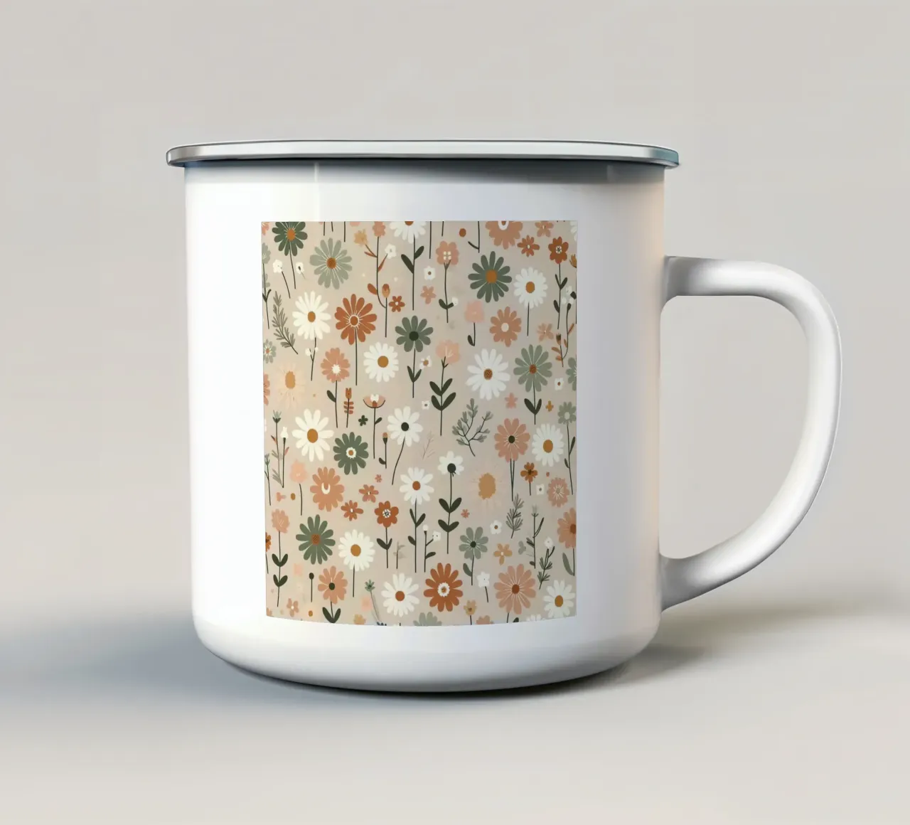 Fiori che sussurrano tazza in smalto da Botanical Pattern House