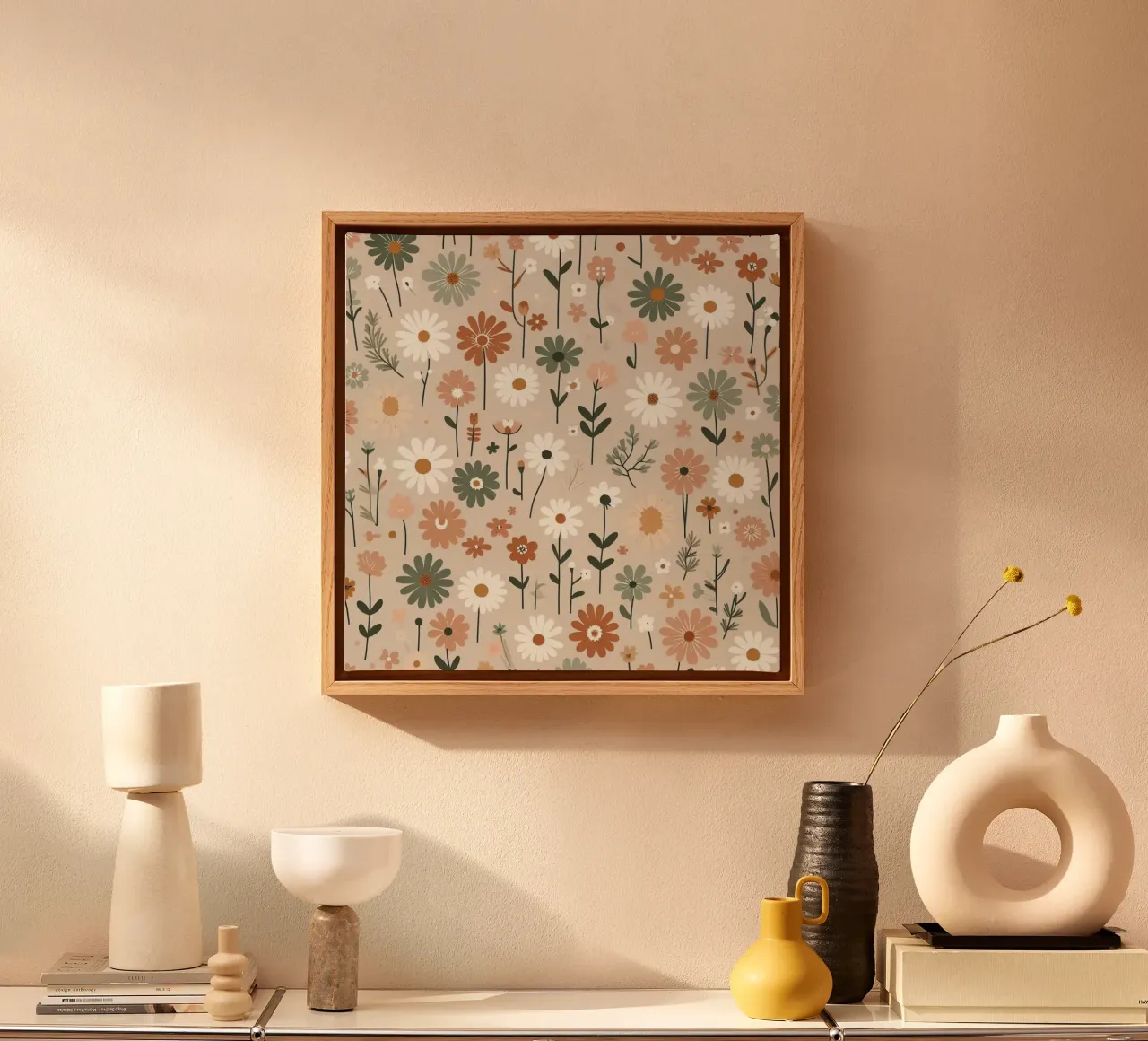 Fiori che sussurrano tela con Cornice a cassetta da Botanical Pattern House