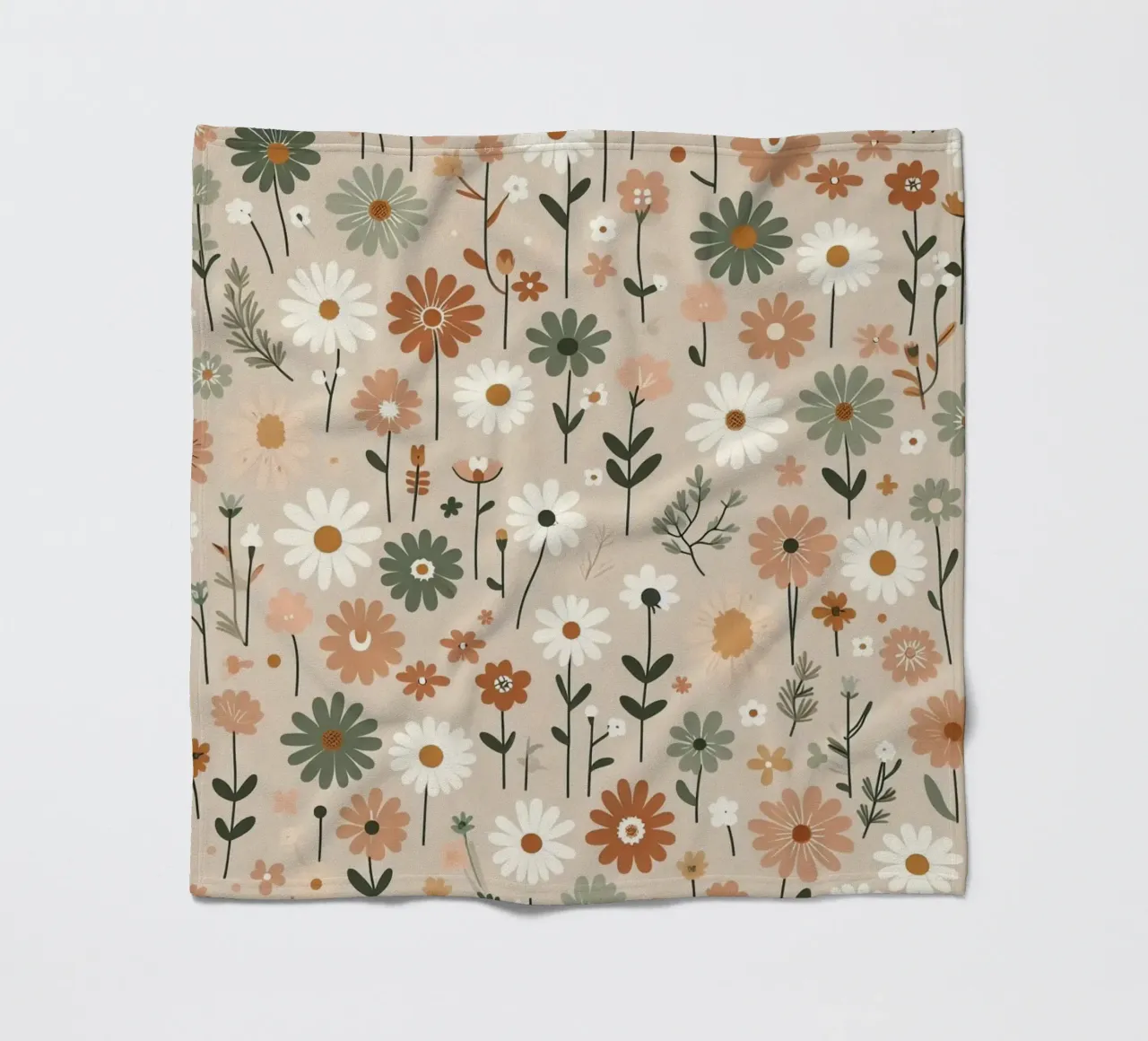 Whispering Blooms plaid polaire de Botanical Pattern House