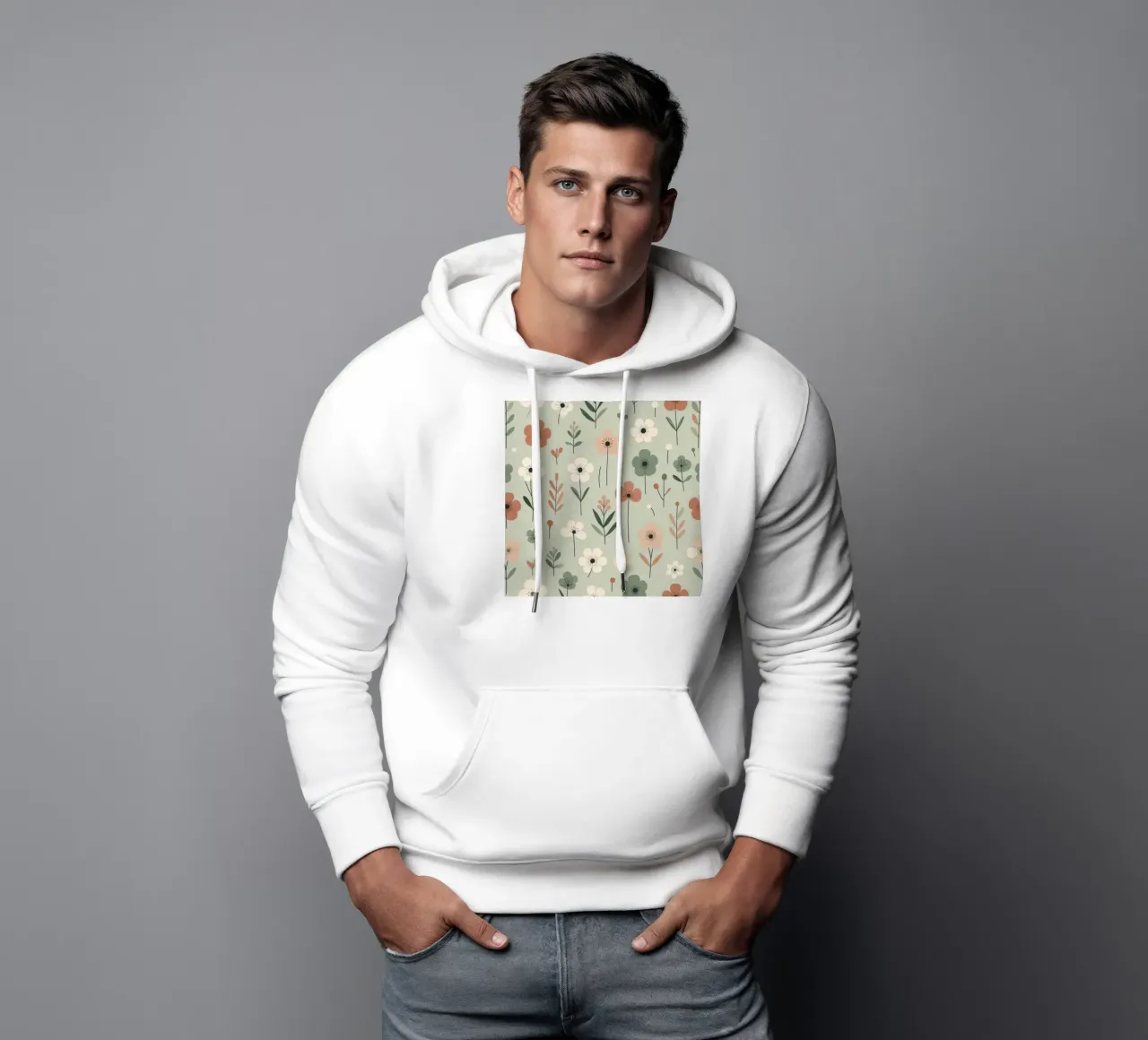 Fiori che sussurrano felpa con cappuccio da Botanical Pattern House