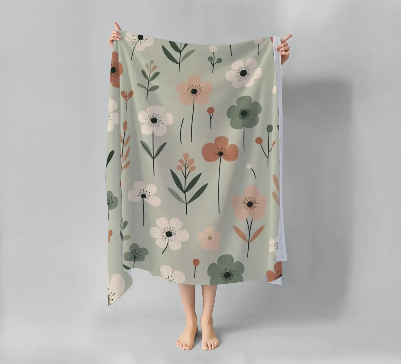 Fiori che sussurrano telo mare da Botanical Pattern House
