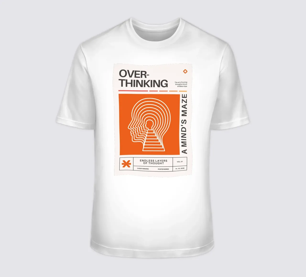OVERTHINKING - A MIND‘S MAZE t-shirt da Einfach Uebel