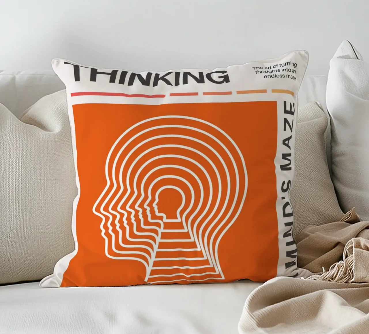 OVERTHINKING - A MIND‘S MAZE cuscino da Einfach Uebel