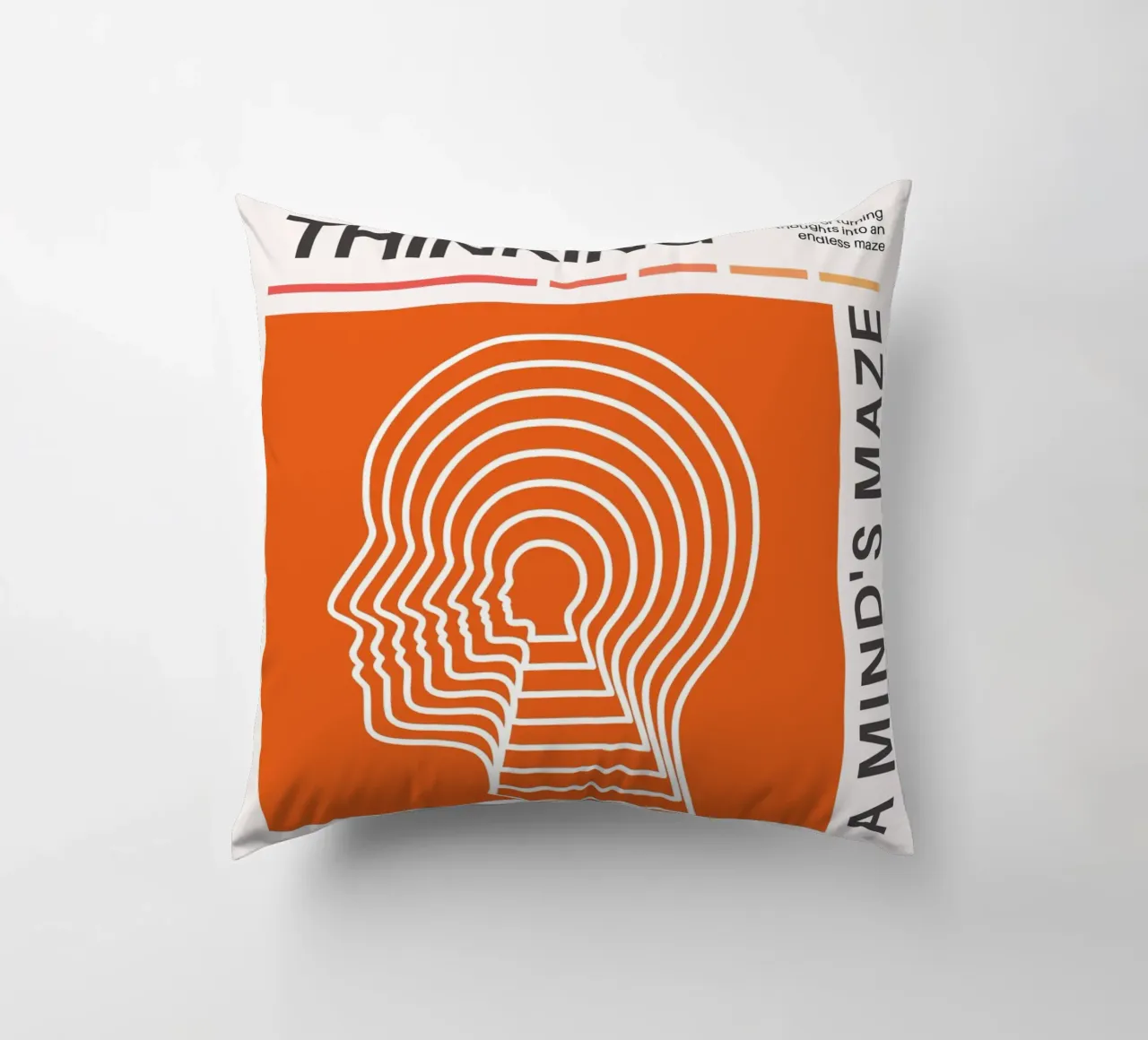 OVERTHINKING - A MIND‘S MAZE cuscino da Einfach Uebel
