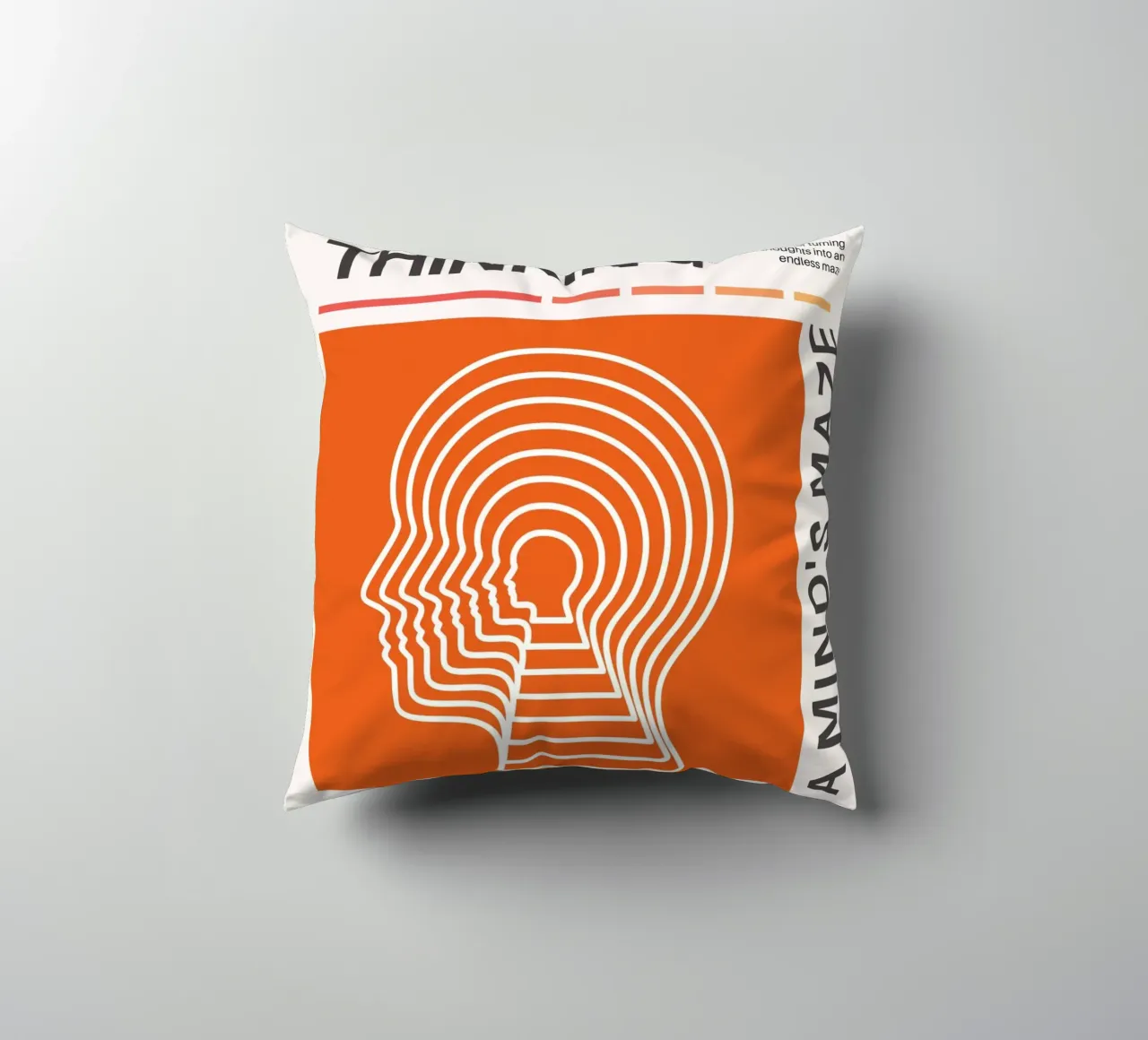 OVERTHINKING - A MIND‘S MAZE cuscino da Einfach Uebel
