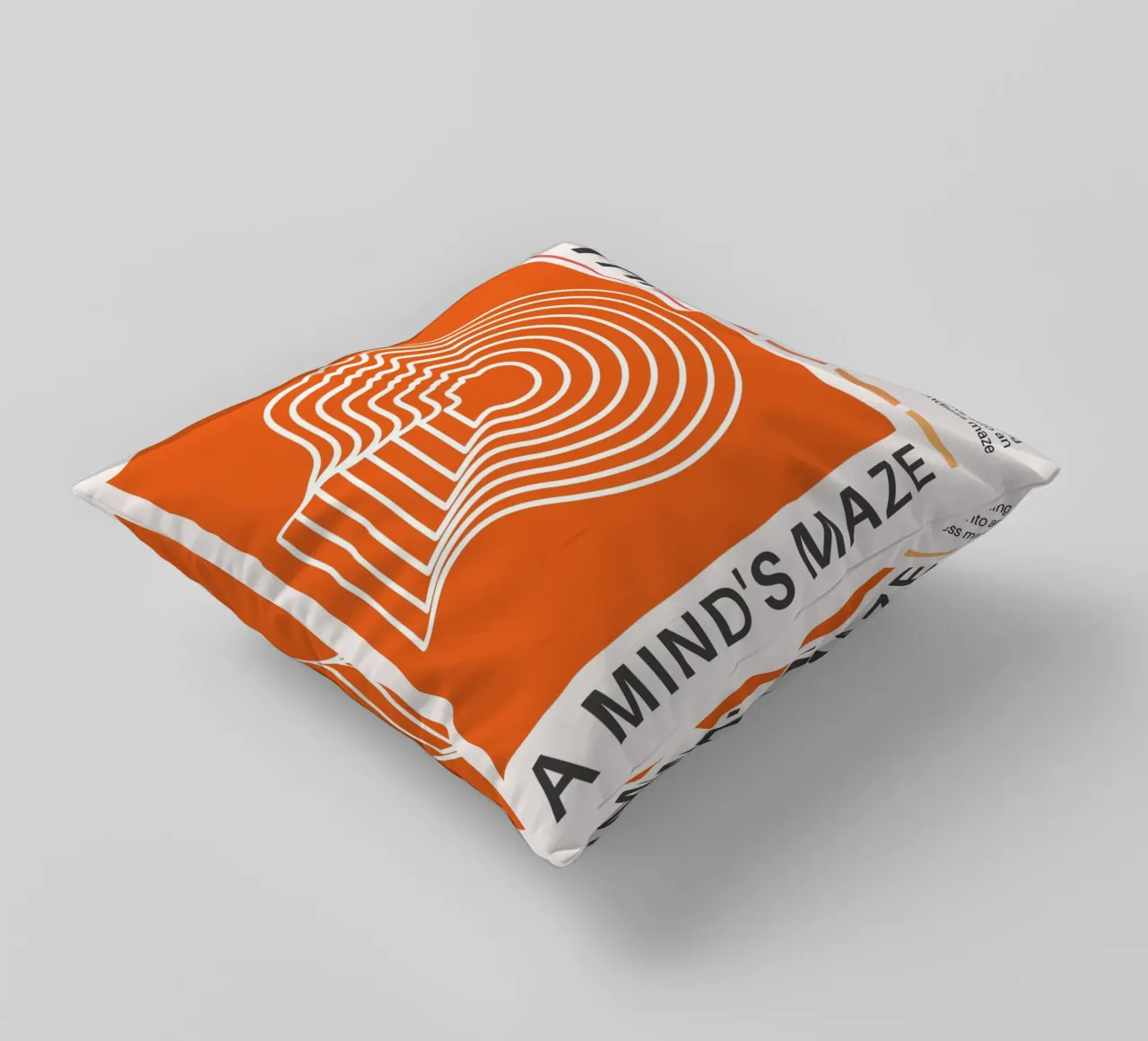OVERTHINKING - A MIND‘S MAZE cuscino da Einfach Uebel