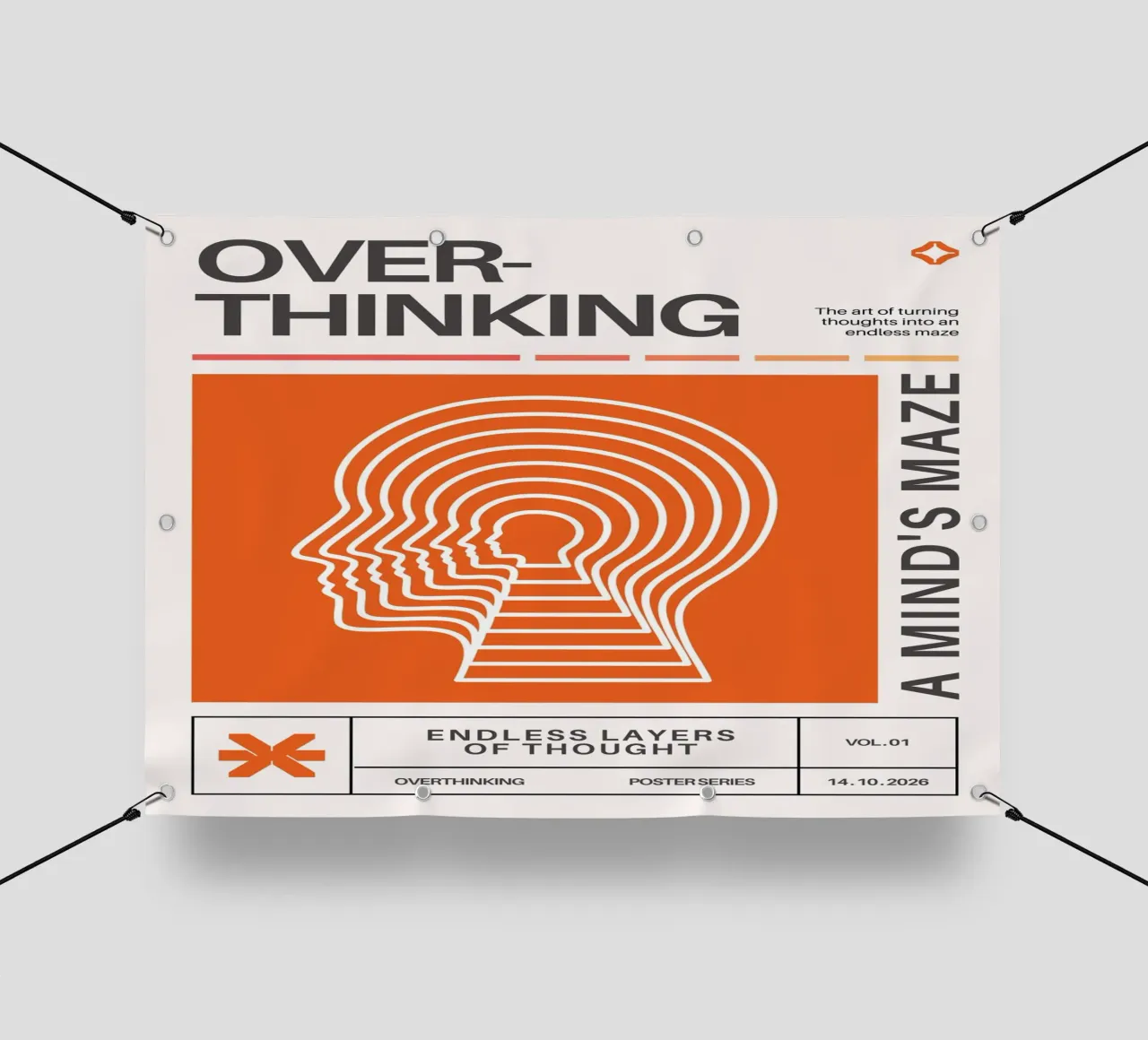OVERTHINKING - A MIND‘S MAZE telo in pvc da Einfach Uebel
