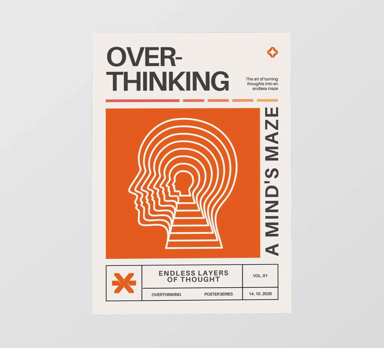 OVERTHINKING - A MIND‘S MAZE telo in pvc da Einfach Uebel