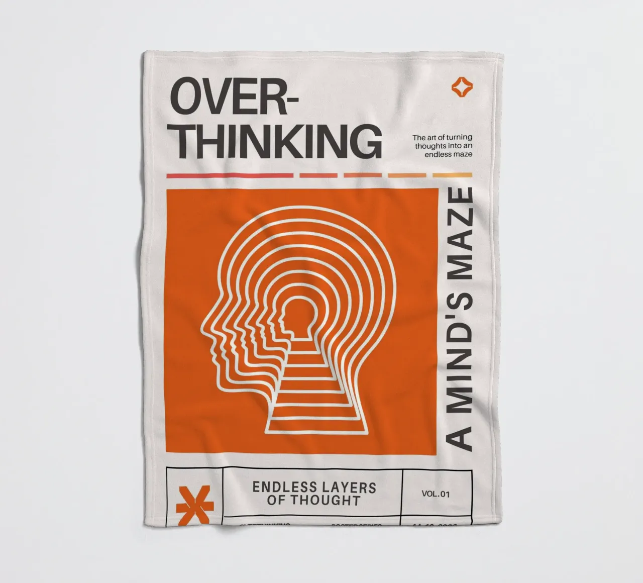 OVERTHINKING - A MIND‘S MAZE coperta in pile da Einfach Uebel