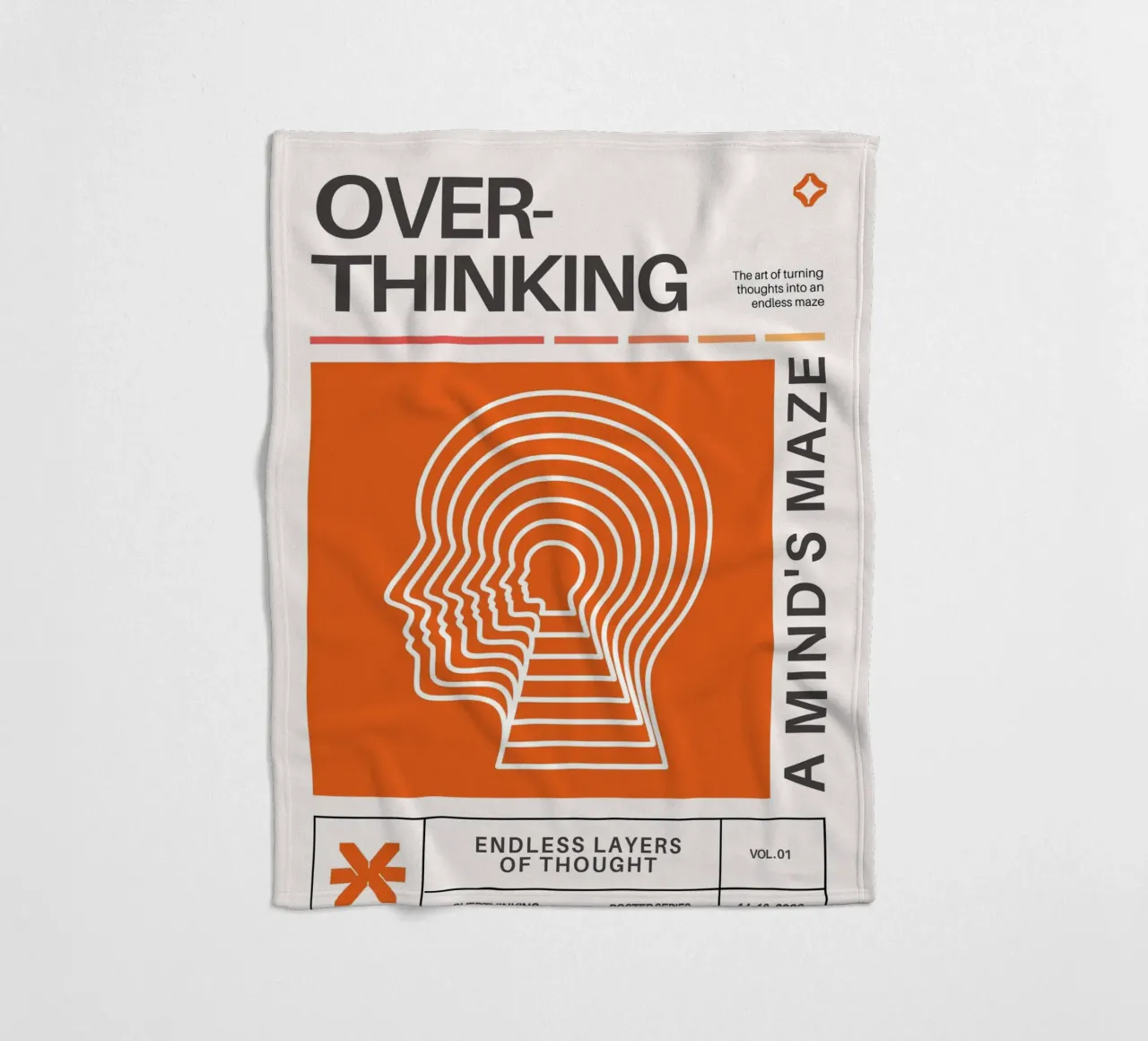 OVERTHINKING - A MIND‘S MAZE coperta in pile da Einfach Uebel
