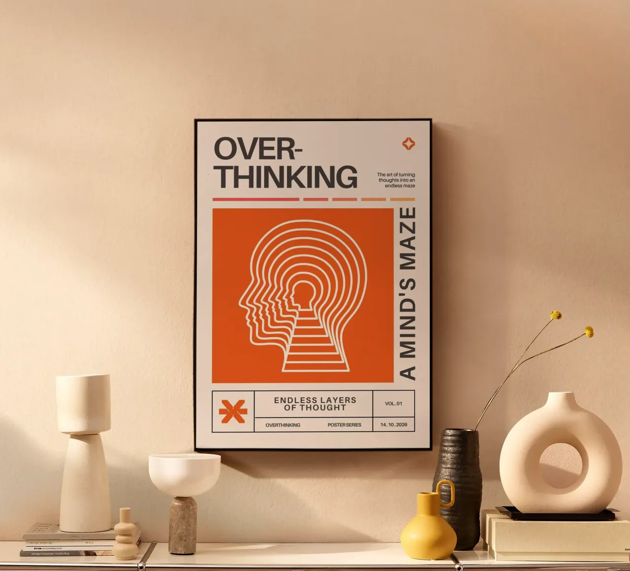 OVERTHINKING - A MIND‘S MAZE plexiglass da Einfach Uebel