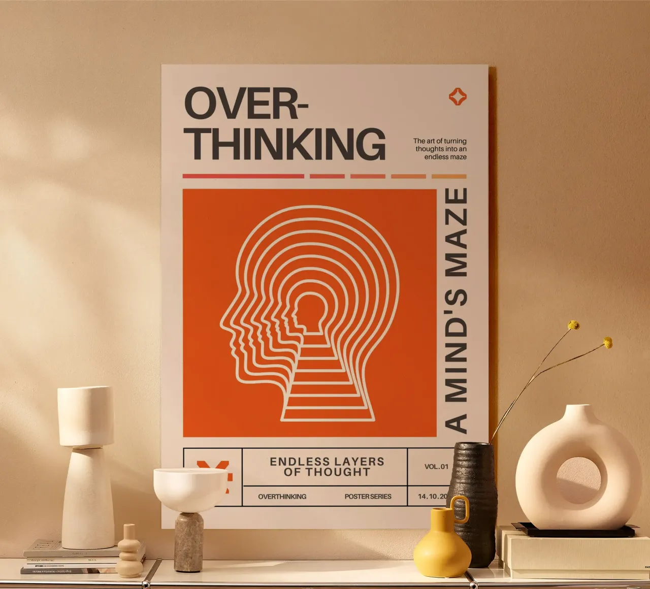 OVERTHINKING - A MIND‘S MAZE plexiglass da Einfach Uebel