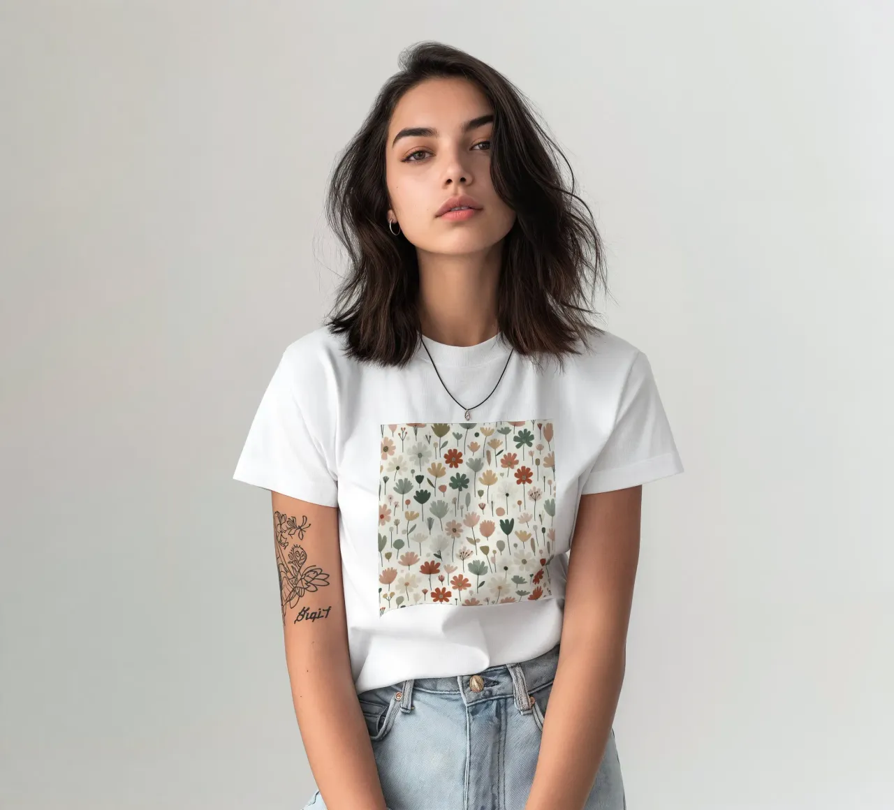 Fiori che sussurrano t-shirt da Botanical Pattern House