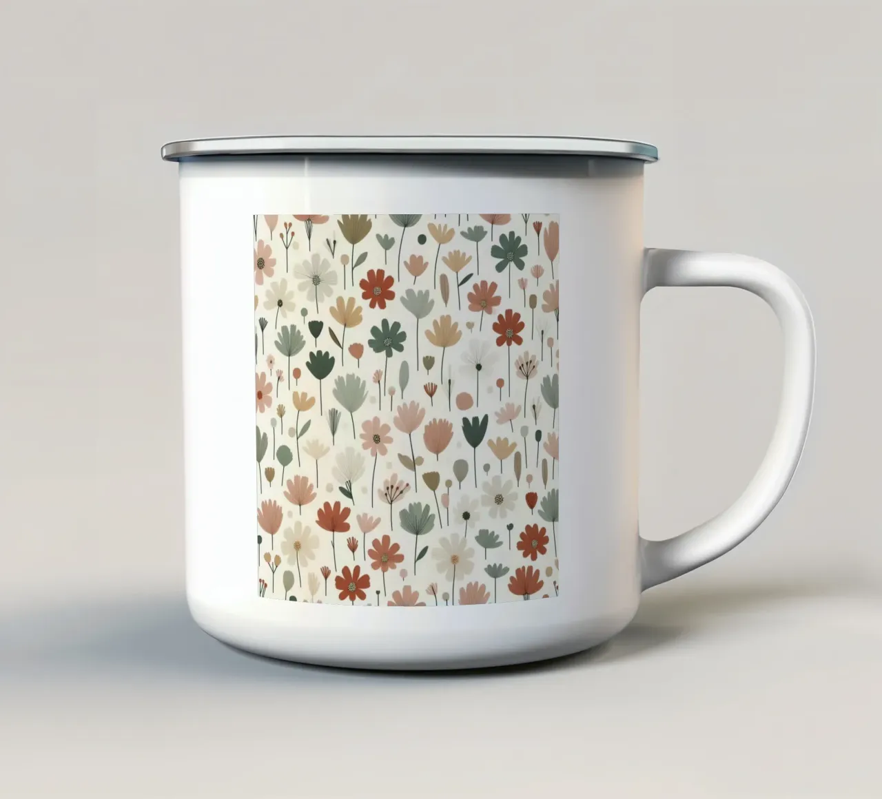 Fiori che sussurrano tazza in smalto da Botanical Pattern House
