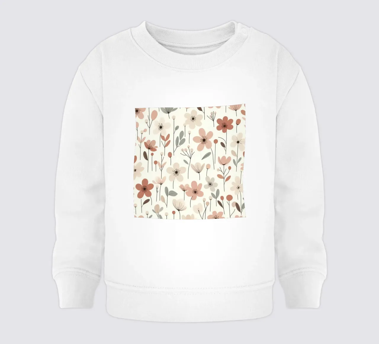Fiori che sussurrano felpa neonato da Botanical Pattern House