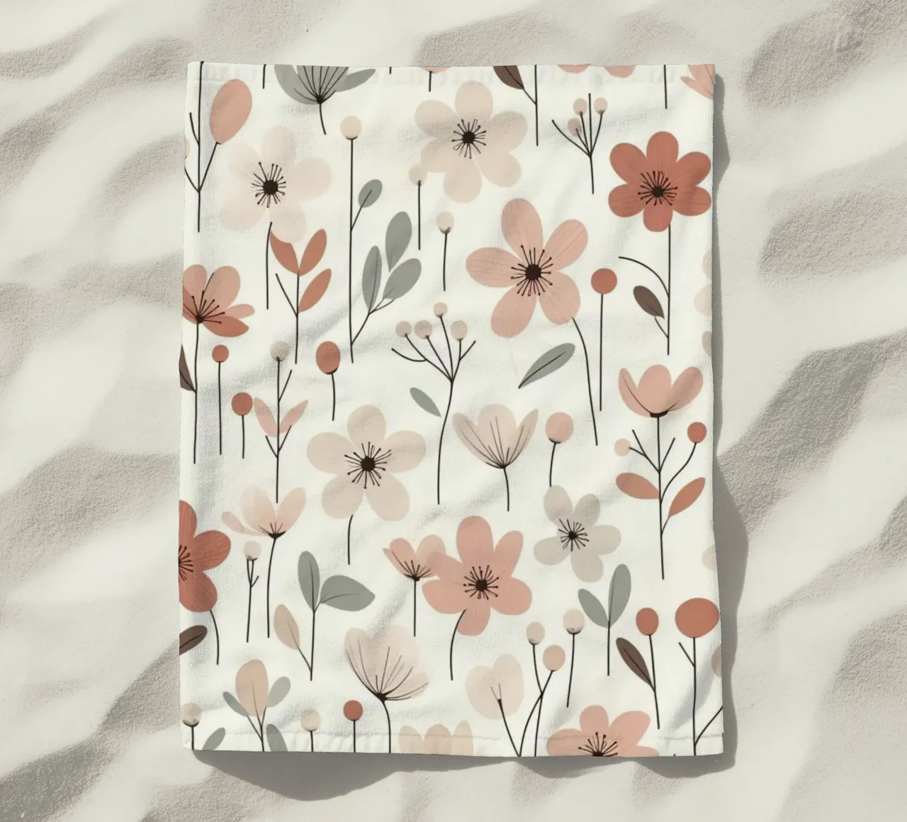 Fiori che sussurrano telo mare da Botanical Pattern House