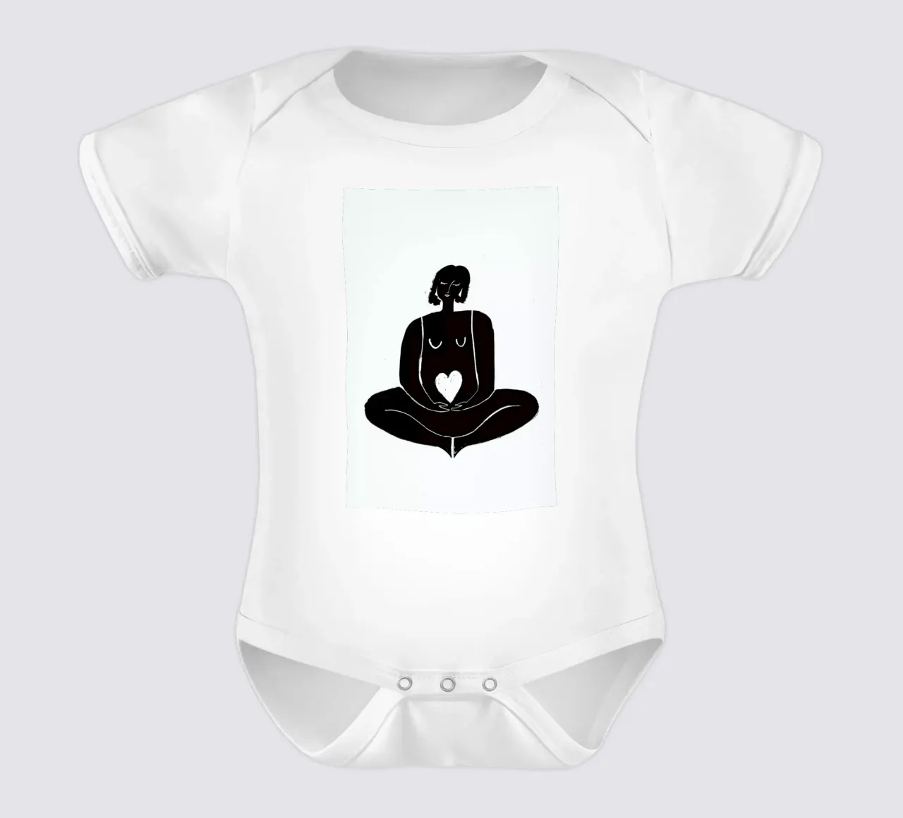 Pose of Peace body neonato maniche corte da Graphite