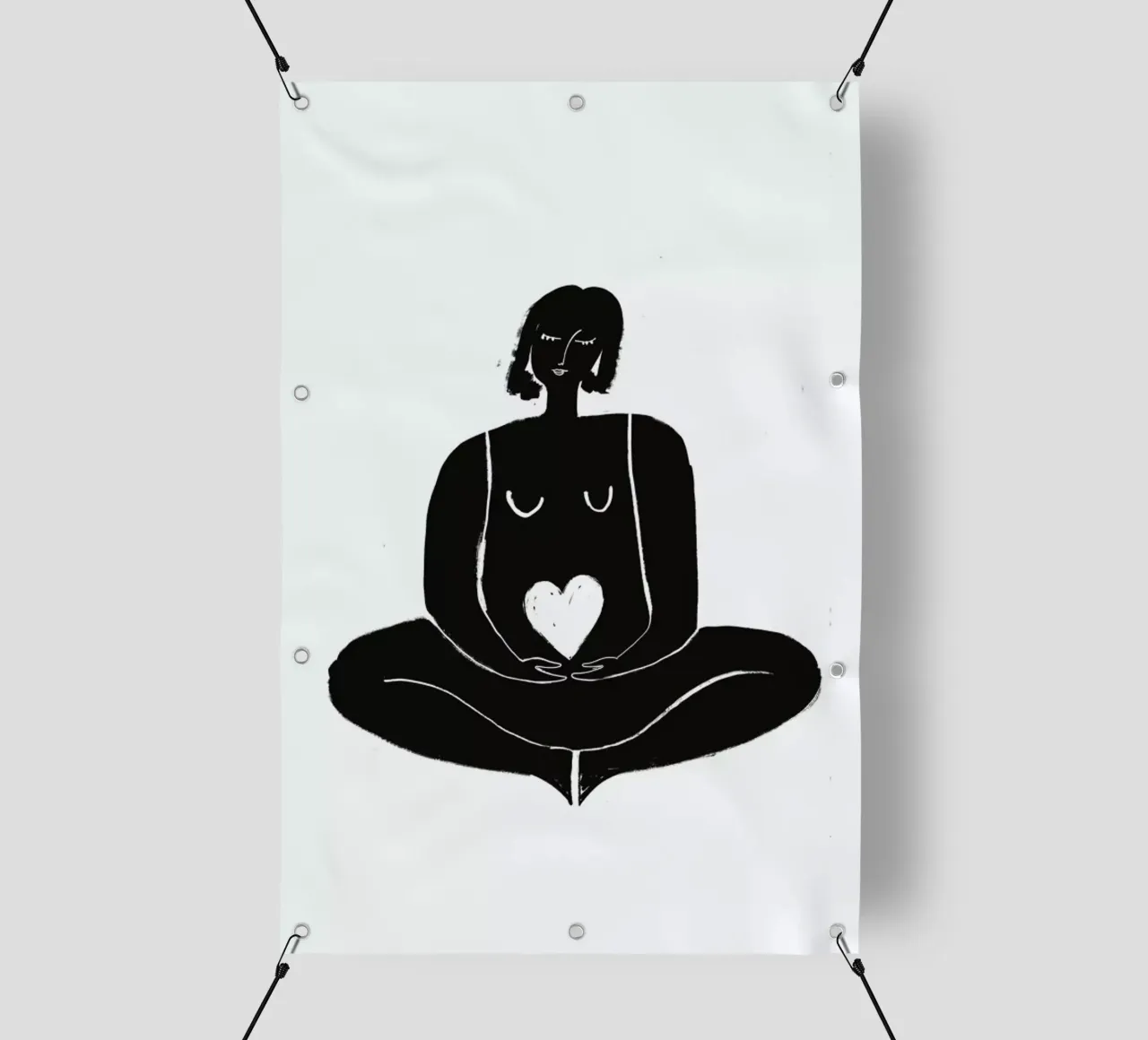 Pose of Peace telo in pvc da Graphite