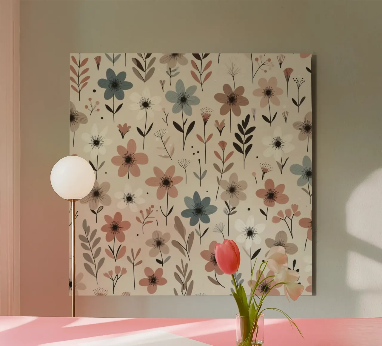 Whispering Blooms alu-dibond by Botanical Pattern House