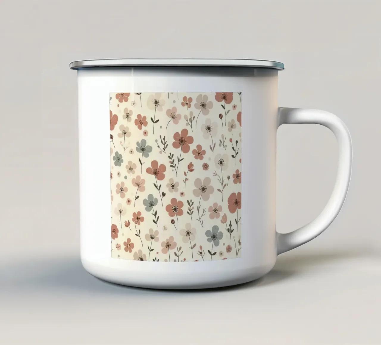 Fiori che sussurrano tazza in smalto da Botanical Pattern House